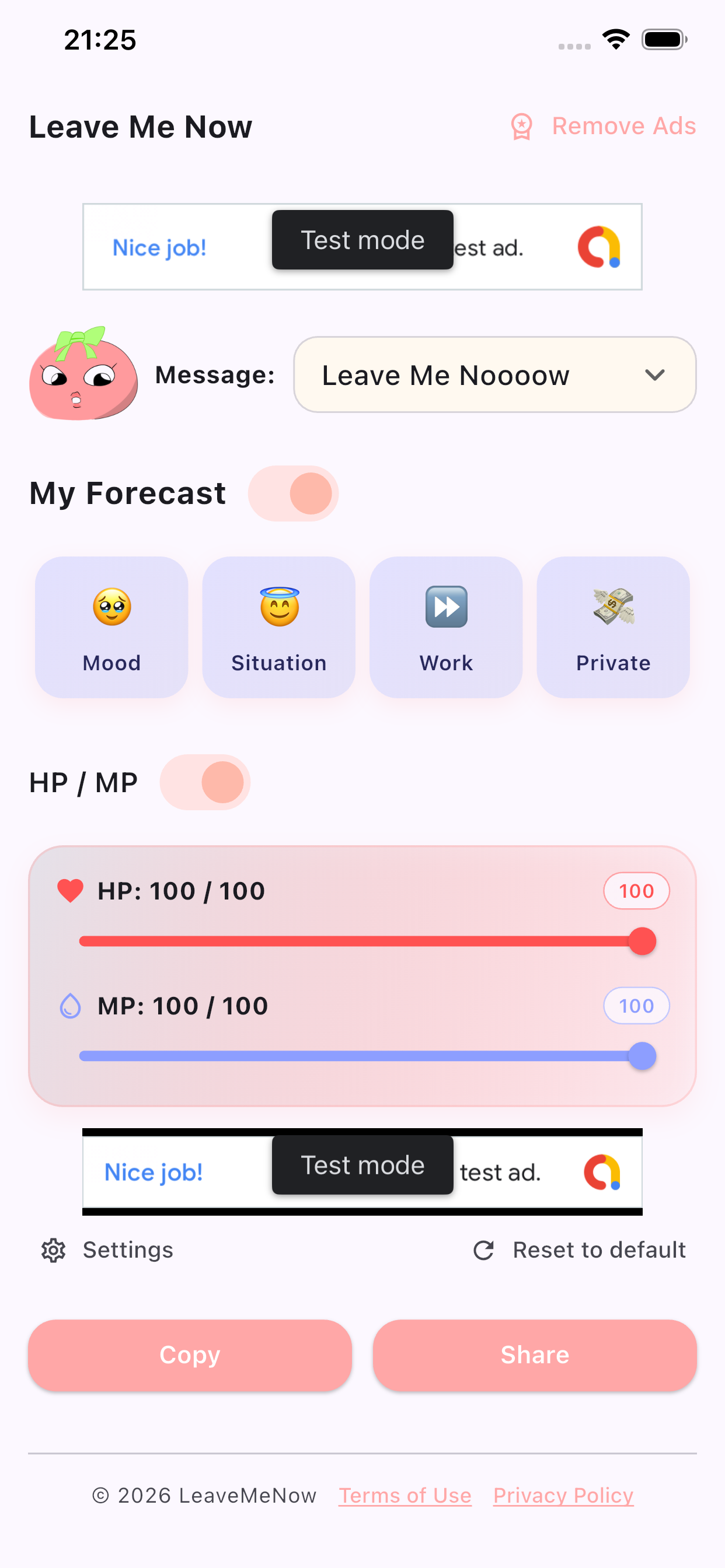 LeaveMeNow screenshot 1